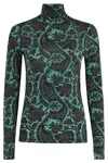Ulla Johnson Aurelia Long-sleeve Turtleneck In Green