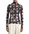 Ulla Johnson Aurelia Turtleneck Long Sleeve Top In Phoenix In Black