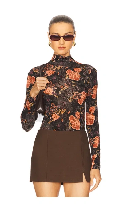 Ulla Johnson Aurelia Turtleneck Top In Multi