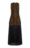 Ulla Johnson Auryn Applique Sleeveless Midi Dress In Multi