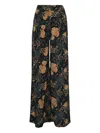 Ulla Johnson Aviva Floral-print Trousers In Black