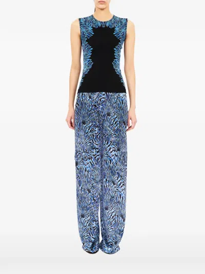 ULLA JOHNSON AYLIN JACQUARD-KNIT TOP