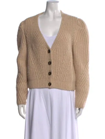 Pre-owned Ulla Johnson Baby Alpaca Crew Neck Sweater In Neutral