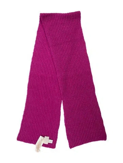 Pre-owned Ulla Johnson Baby Alpaca Scarf In Pink