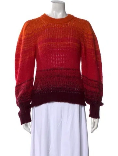 Pre-owned Ulla Johnson Baby Alpaca Striped Sweater In Multi