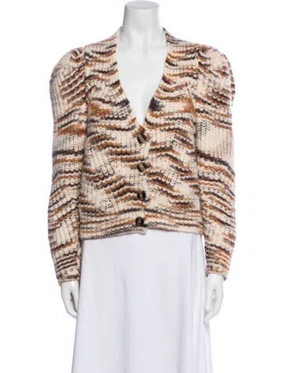 Pre-owned Ulla Johnson Baby Alpaca Striped Sweater In Multi