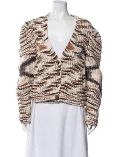 Pre-owned Ulla Johnson Baby Alpaca Striped Sweater In Multicolor