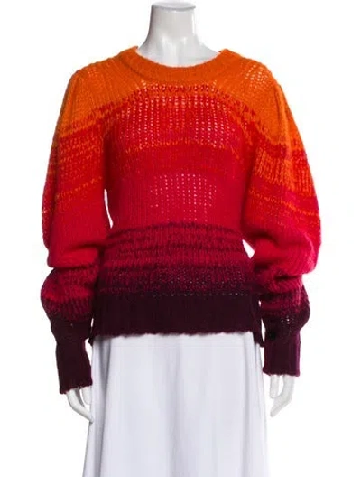 Pre-owned Ulla Johnson Baby Alpaca Striped Sweater In Neutral