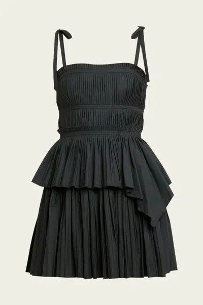 Ulla Johnson Bailey Mini Dress In Noir In Black