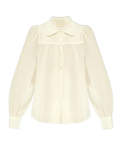 ULLA JOHNSON BALLOON LONG-SLEEVED BLOUSE