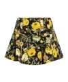 Ulla Johnson Ryla Printed Silk Mini Skirt In Black