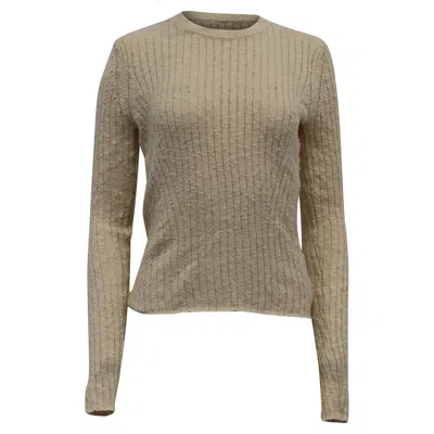 Ulla Johnson Basillia Sweater In Nude Cotton In Green
