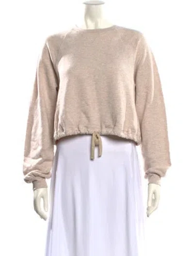 Pre-owned Ulla Johnson Bateau Neckline Long Sleeve Sweatshirt W/ Tags In Neutral