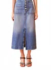 Ulla Johnson Bea Denim Skirt In Blue In Blue