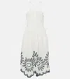 Ulla Johnson Beatrice Broderie-anglaise Midi Dress In White