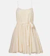Ulla Johnson Beatriz Dot Jacquard Cotton Dress In Pristine