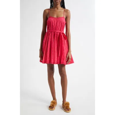ULLA JOHNSON ULLA JOHNSON BEATRIZ DOT JACQUARD COTTON DRESS