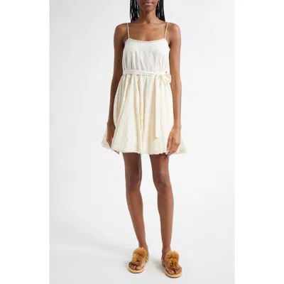 ULLA JOHNSON ULLA JOHNSON BEATRIZ DOT JACQUARD COTTON DRESS
