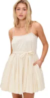 Ulla Johnson Beatriz Dot Jacquard Cotton Dress In Pristine