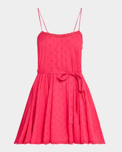 Ulla Johnson Beatriz Lace-trim A-line Mini Dress In Cosmos