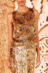 Ulla Johnson Beatriz Top In Gilt In Gold