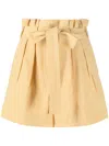 Ulla Johnson Belted-waist Shorts In Neutrals