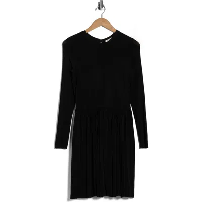 Ulla Johnson Bendetta Floral Print Long Sleeve Minidress In Black