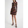 Ulla Johnson Bendetta Floral Print Long Sleeve Minidress In Multi