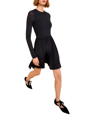 Ulla Johnson Bendetta Jersey Mini Dress In Black