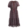 Ulla Johnson Berenice Printed Midi Dress In Multicolor Silk In Multi
