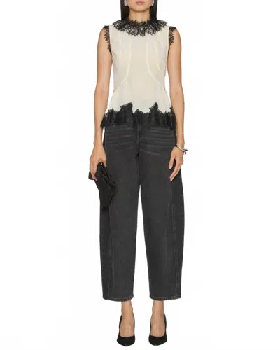 Ulla Johnson Bette Cape Sleeve Top In Creme In Multi