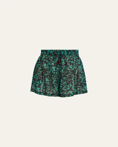 Ulla Johnson Bijou Coverup Shorts Neptune In Blue