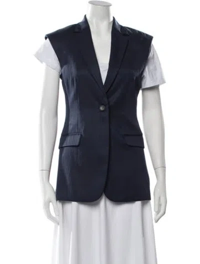 Pre-owned Ulla Johnson Blazer In Blue/white