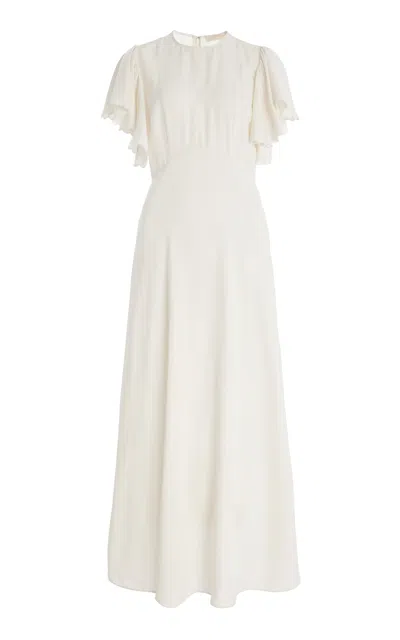 Ulla Johnson Blithe Flared-sleeve Dress In Ivory