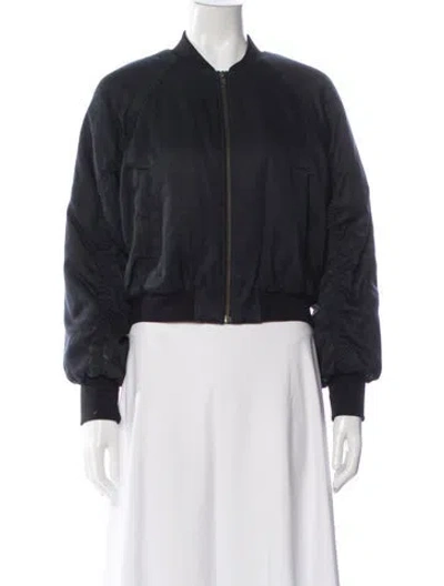Pre-owned Ulla Johnson Bomber Jacket In Black