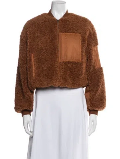 Pre-owned Ulla Johnson Bomber Jacket In Brown