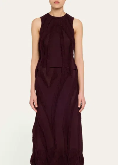 Ulla Johnson Bonnie Sleeveless Knit Top In Mahogany In Burgundy