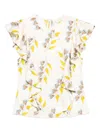 Ulla Johnson Botanical Ruffled Blouse In Multi