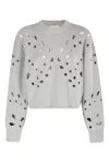 Ulla Johnson Boxy Grey Melange Vanessa Pullover In Gray