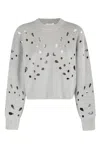 Ulla Johnson Boxy Grey Melange Vanessa Pullover In Gray