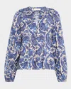 Ulla Johnson Brea Printed Cotton-blend Blouse