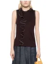 Ulla Johnson Brea Ruffled Wool Knit Top In Multi