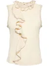 Ulla Johnson Brea Sleeveless Top In Pearl In Neutrals