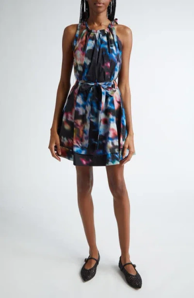 Ulla Johnson Brienne Print Belted Minidress In Aura