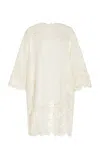 Ulla Johnson Brinna Embroidered Linen Top In White