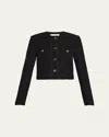 Ulla Johnson Brynn Tweed Jacket In Noir