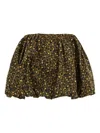 Ulla Johnson Bubble-effect Printed Mini Skirt In Brown