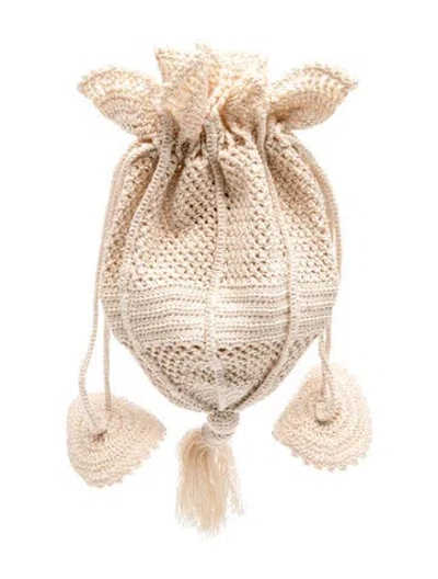 Pre-owned Ulla Johnson Bucket Bag W/ Tags In Neutrals