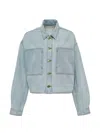 Ulla Johnson Buttoned Denim Jacket In Blue