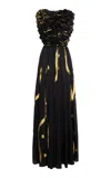 Ulla Johnson Byzantine Ruffled Silk Gown In Multi